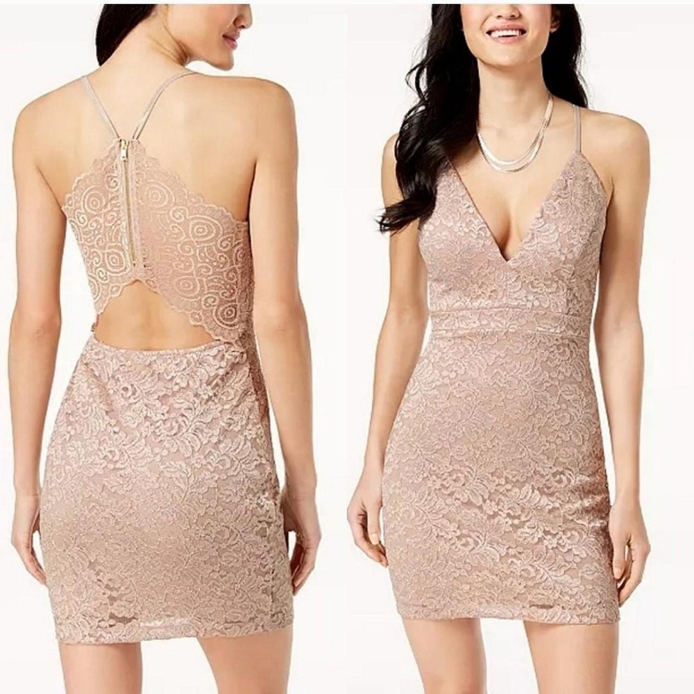 Windsor Champagne Lace Dress